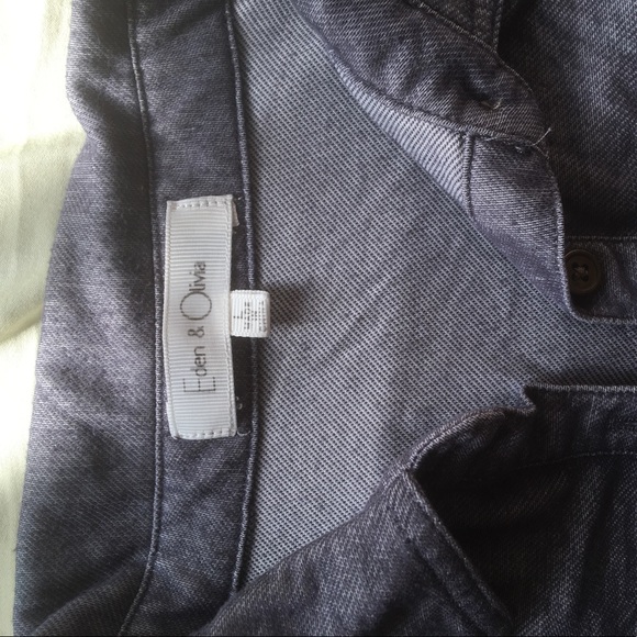 Soft button down collared denim style shirt - Picture 2 of 5